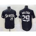 Boles Seattle Mariners #29 Cal Raleigh Black  'Deep Sea Gothic Edition' Vapor Premier Limited Stitched Jersey