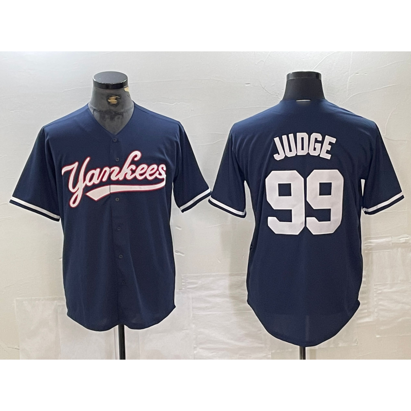 Boles  New York Yankees #99 Aaron Judge Navy  Cool Base Stitched Jersey