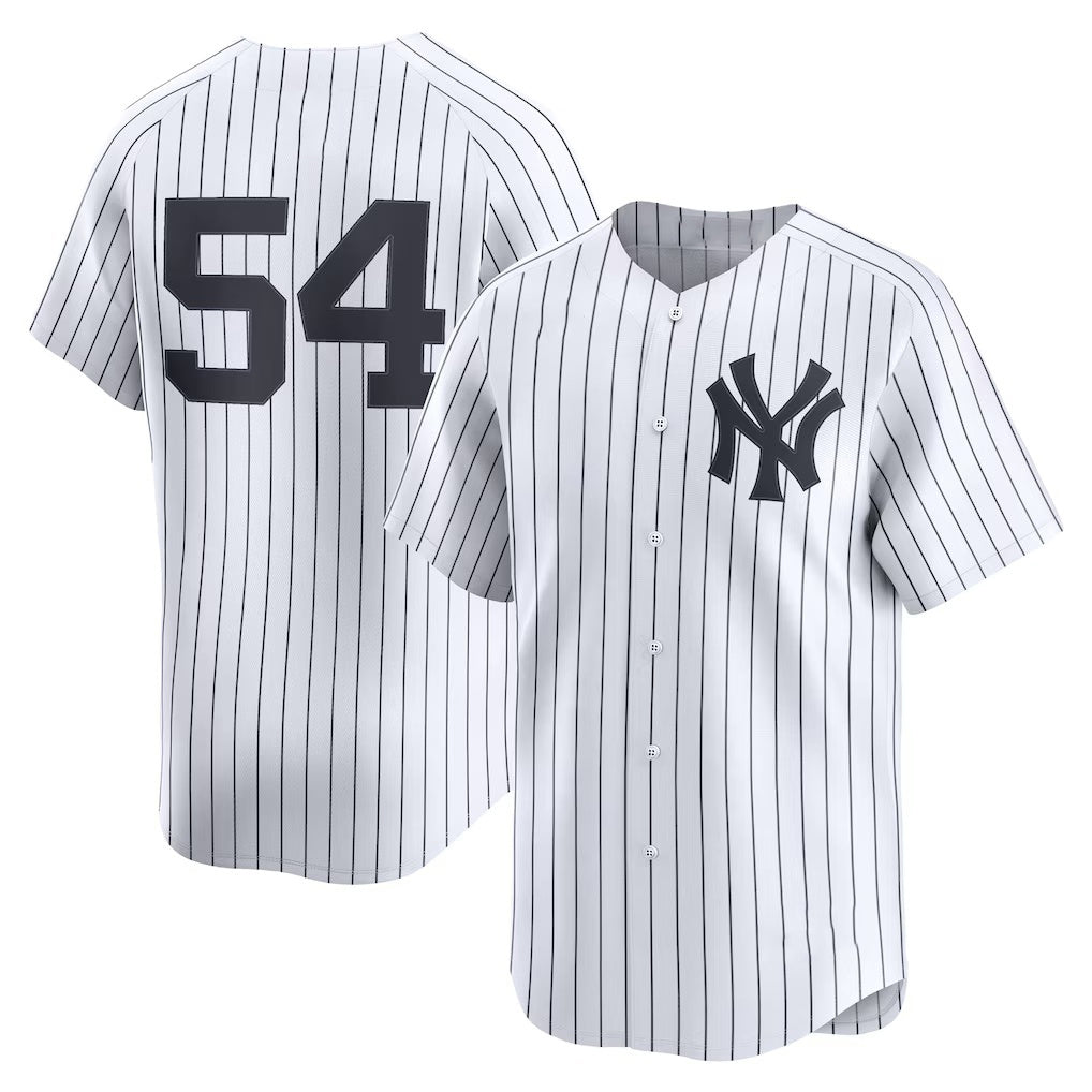 Boles  New York Yankees #54 Max Fried White  Home Limited Player Jersey