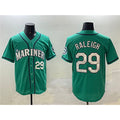 Boles Seattle Mariners #29 Cal Raleigh Aqua  Limited Stitched jersey