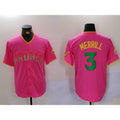 Boles  San Diego Padres #3 Jackson Merrill Pink  Player Number Fashion Jerseys