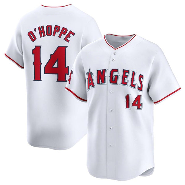 Boles Los Angeles Angels #14 Logan O'Hoppe White  Home Limited Stitched Jersey