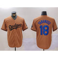 Boles Los Angeles Dodgers #18 Yoshinobu Yamamoto Olive  Cool Base Limited Stitched Jersey