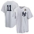 Boles  New York Yankees #11 Anthony Volpe White  2024 World Series Cool Base Stitched Jersey