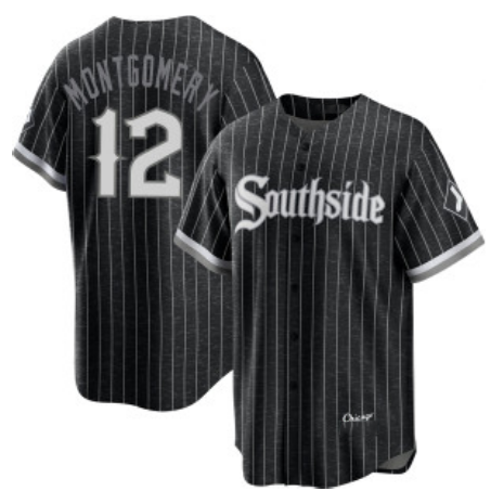Boles  Chicago White Sox #12 Colson Montgomery Black  City Connect Cool Base Stitched Jersey