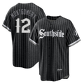 Boles  Chicago White Sox #12 Colson Montgomery Black  City Connect Cool Base Stitched Jersey