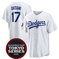 Boles Los Angeles Dodgers #17 Shohei Ohtani White  2025 World Tour Tokyo Series Home Stitched Jersey