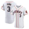 Boles Houston Astros #3 Jeremy Pena 2022 World Series White  Flex Base Stitched Jersey