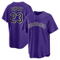 Boles  Colorado Rockies #23 Kris Bryant Purple  Alternate Replica Player Jersey
