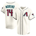 Boles  Arizona Diamondbacks #14 Gabriel Moreno Cream  Home Limited Player Jersey