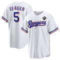 Boles Texas Rangers #5 Corey Seager White  2023 World Series Stitched Jersey
