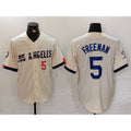 Boles Los Angeles Dodgers #5 Freddie Freeman Number Cream  2024 City Connect Limited Stitched Jersey 2