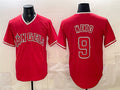 Boles Los Angeles Angels #9 Zach Neto Red  Stitched Jersey