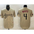 Boles  Arizona Diamondback #4 Ketel Marte 2021 Gold  City Connect Cool Base Stitched Jersey