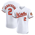 Boles Baltimore Orioles #2 Gunnar Henderson White  Home Elite Jersey