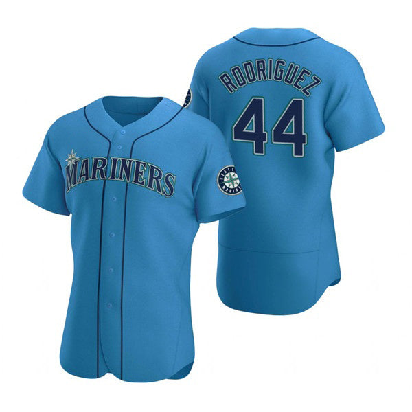 Boles Seattle Mariners #44 Julio Rodr¨ªguez Royal  Flex Base Stitched Jersey