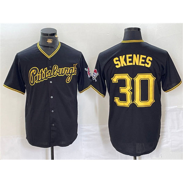 Boles  Pittsburgh Pirates #30 Paul Skenes Black  Stitched Jersey