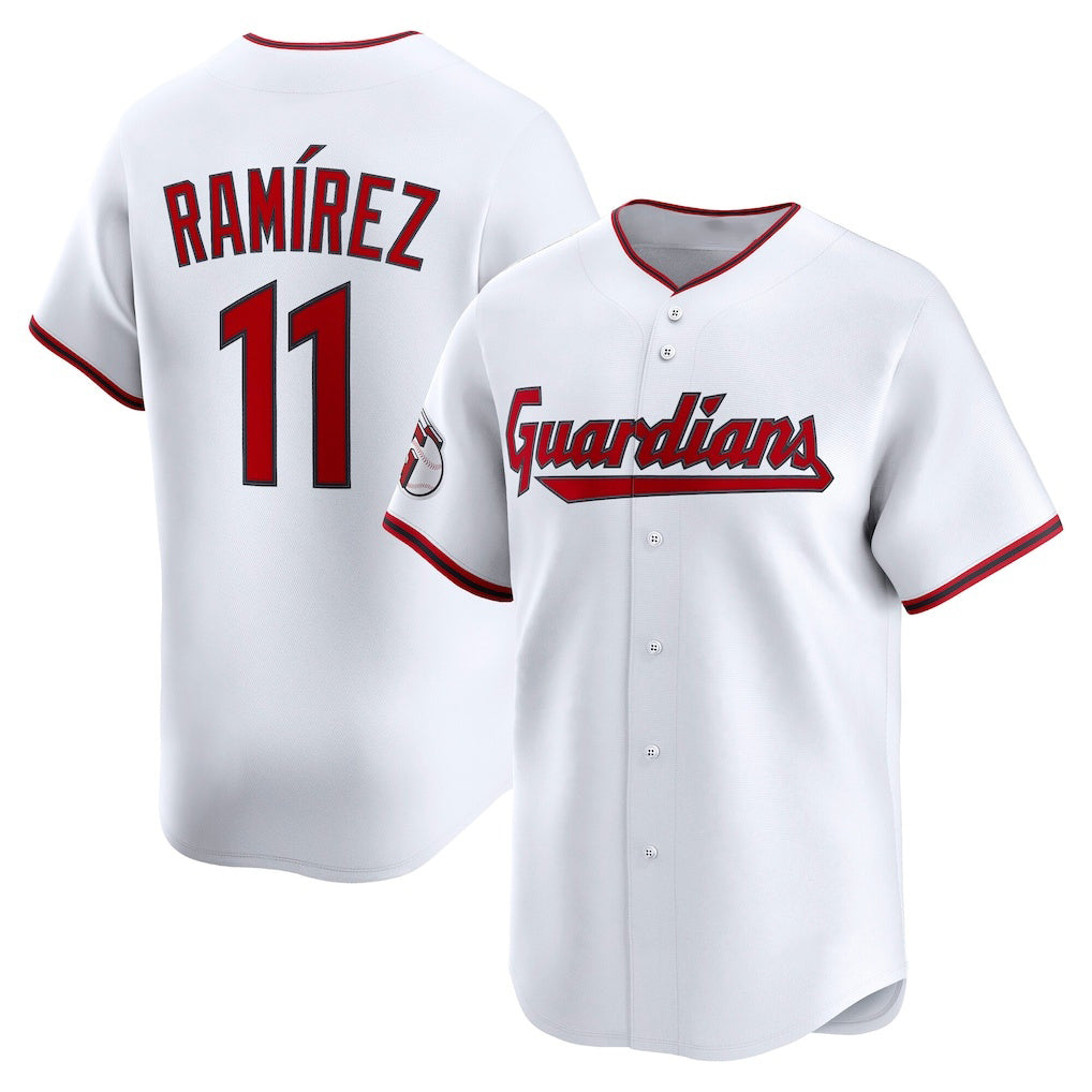 Boles  Cleveland Guardians #11 Jos¨¦ Ram¨ªrez White  Home Limited Player Jersey