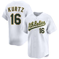 Boles  Oakland Athletics  #16 Nick Kurtz White  2024 Home Limited Stitched Jersey