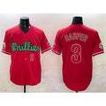 Boles  Philadelphia Phillies #3 Bryce Harper Red  Phanatic Limited Stitched Jersey