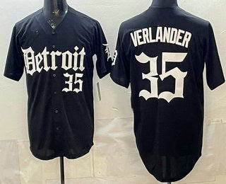 Boles Detroit Tigers #35 Justin Verlander Black  Limited Cool Base Stitched Jersey