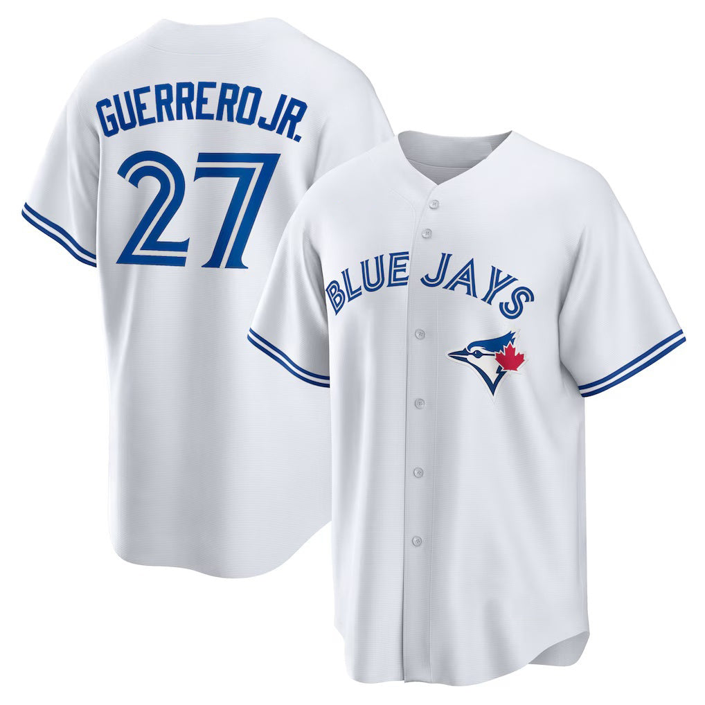 Boles  Toronto Blue Jays #27 Vladimir Guerrero Jr. White  Home Replica Player Name Jersey