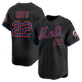 Boles  New York Mets #22 Juan Soto Black  Alternate Limited Player Jersey