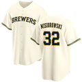 Boles    Milwaukee Brewers #32 Jacob Misiorowski Cream  2025 Stitched Jersey