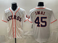 Boles Houston Astros #45 Tatsuya Imai White  Cool Base Stitched Jersey