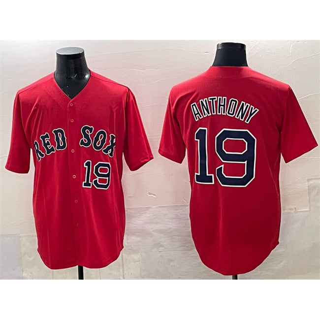 Boles Boston Red Sox #19 Roman Anthony Red  Cool Base Stitched Jersey