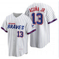 Boles Atlanta Braves #13 Ronald Acu?a Jr. 2021 City Connect Stitched White  Jersey