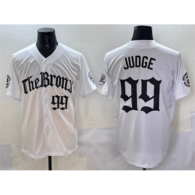 Boles  New York Yankees #99 Aaron Judge White  'Gothic Legacy Edition' Vapor Premier Limited Stitched Jersey