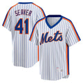 Boles  New York Mets #41 Tom Seaver White  Home Cooperstown Collection Player Jersey