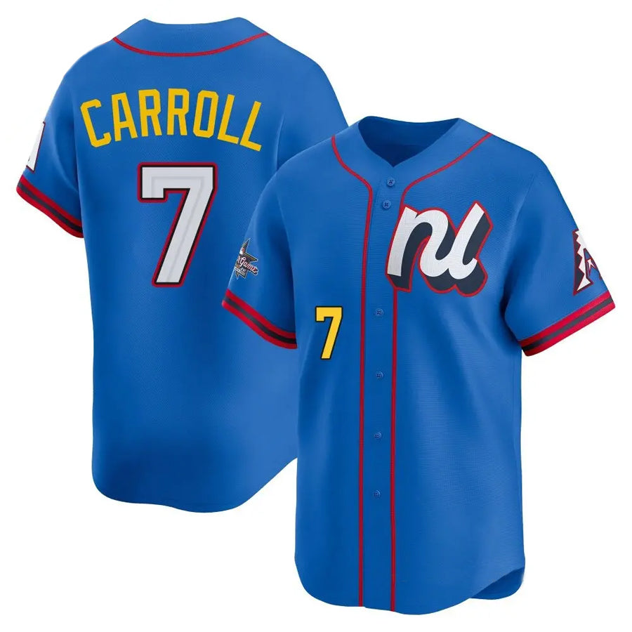Boles A.Diamondbacks #7 Corbin Carroll Player Blue All-Star Edition Limited Personalized Stitched Jerseys