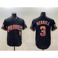 Boles  San Diego Padres #3 Jackson Merrill Black  Mexico Cool Base Stitched Jersey