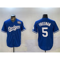 Boles Los Angeles Dodgers #5 Freddie Freeman Blue  2024 World Series Cool Base Stitched Jersey