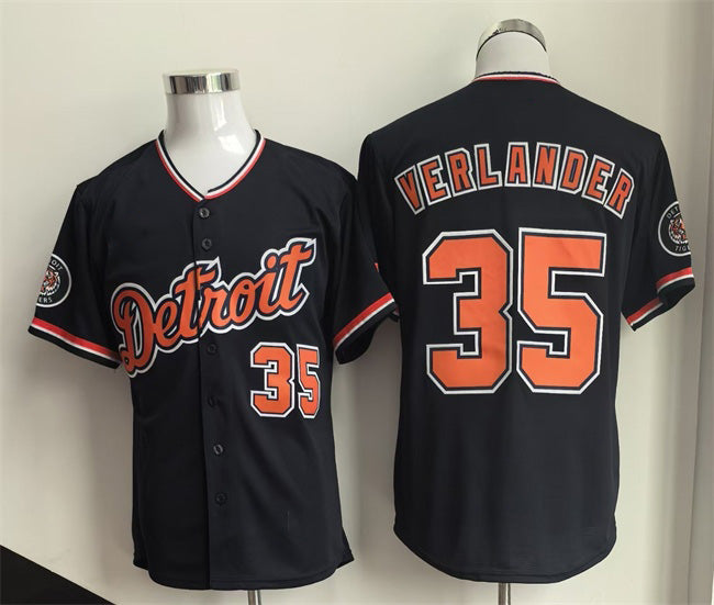 Boles Detroit Tigers #35 Justin Verlander Black  2026 Cool Base Stitched Jersey
