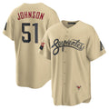 Boles  Arizona Diamondbacks #51 Randy Johnson Gold  Sand City Connect Replica Player Jersey
