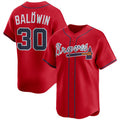 Boles Atlanta Braves #30 Drake Baldwin Red  2025 Alternate Limited Stitched Jersey
