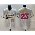 Boles  San Diego Padres #23 Fernando Tatis Jr Number White  NEW 2023 City Connect Cool Base Stitched Jersey