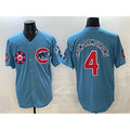 Boles  Chicago Cubs #4 Pete Crow-Armstrong Blue  2025 Tokyo Series 2nd Alternate Limited Stitched Jersey 2