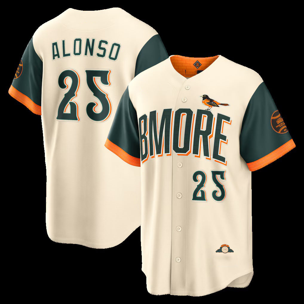 Boles Baltimore Orioles #25 Pete Alonso Natural  2026 City Connect Stadium Jersey