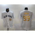 Boles  New York Yankees #99 Aaron Judge White  Pinstripe Fashion Cool Base Jerseys