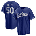 Boles Los Angeles Dodgers #50 Mookie Betts Royal  Alternate 2 Replica Jersey