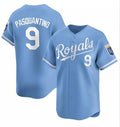Boles  Kansas City Royals #9 Vinnie Pasquantino Light Blue  Alternate Limited Stitched Jersey