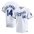 Boles  Kansas City Royals #14 Jac Caglianone White  Home Limited Player Jersey