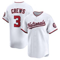Boles  Washington Nationals #3 Dylan Crews White  Home Limited Player Jersey
