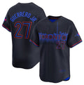 Boles  Toronto Blue Jays #27 Vladimir Guerrero Jr. Black  2024 City Connect Limited Stitched Jersey