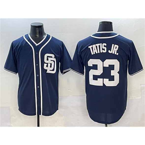 Boles  San Diego Padres #23 Fernando Tatis Jr. Navy  Cool Base Stitched Jersey