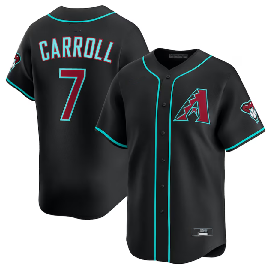 Boles A.Diamondbacks #7 Corbin Carroll Player Black Limited American Personalized Stitched Jerseys